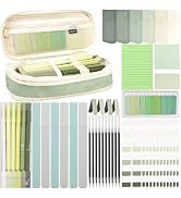 Aesthetic School Supplies with Pencil Pouch - 47Pcs Cute College Essentials Set, Big Capacity Pen...