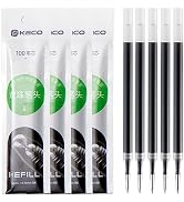 20 Pieces Gel Pens Refill for KACO First and K7 Pens, Black Ink 0.5mm Fine Point Smooth Writing R...