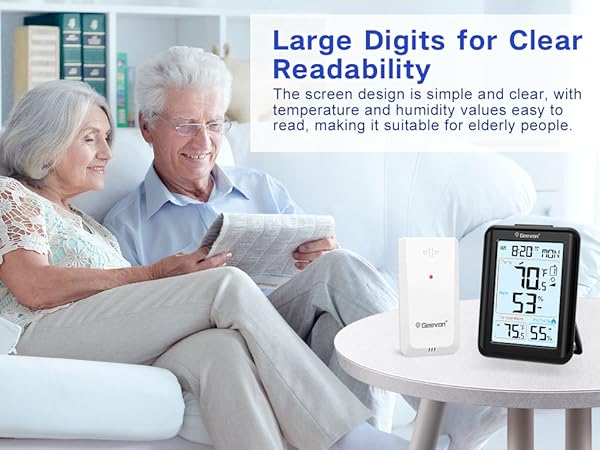 Large Digits for Clear Readability