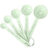 Muchtolove Stainless Steel Measuring Spoons Set of 5, Metal Measuring Cups and Spoons Set for Liq...