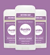 Humble Aluminum-Free Deodorant for Women & Men, Mountain Lavender - Clean & Fresh Natural Deodora...