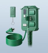DEWENWILS Outdoor Power Stake Timer with Remote Control, Dusk to Dawn Timer | Waterproof, 6 Groun...