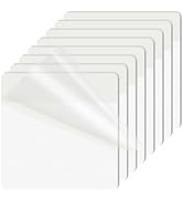 KICNIC Transparent Sticky Notes, 240 Pcs 3x3 Inch, Self-Adhesive Waterproof, See-Through Transluc...