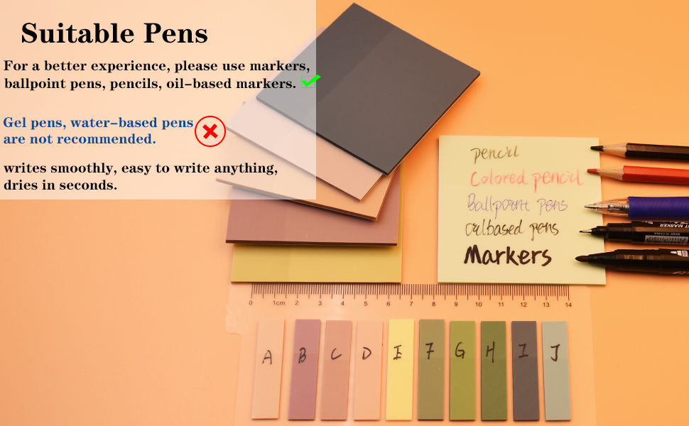 transparent sticky notes, clear sticky notes, translucent sticky notes, clear post it notes