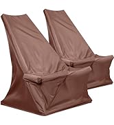 CleverMade Tamarack Chair Cover; Eco Friendly Outdoor Patio Furniture Cover; Great for Folding Wo...