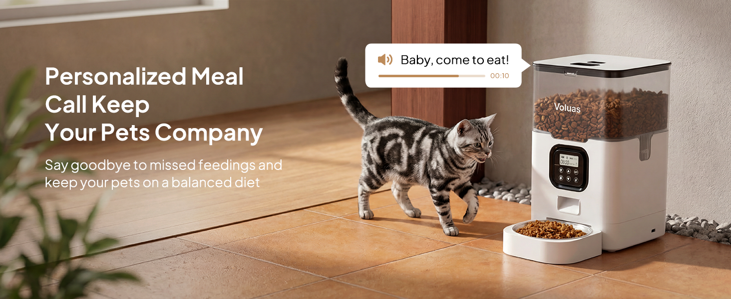 VOLUAS Automatic Cat Feeders