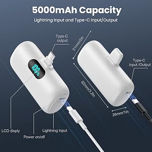 USB C Portable Phone Charger,Travel Charger