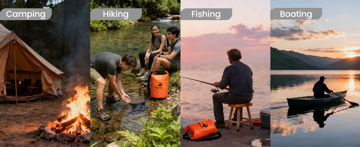 Outdoor Camping Fishing Boating Kayaking Waterproof Dry Bag Lightweight Kayak Storage Gear