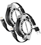 3-in-1 Retractable Charging Cable USB C Lightning Adapter USB A/C to Lightning Cable 27W PD [Fast...