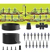 Garden Watering System,59FT Drip Irrigation Kits for Plants, New Quick Connector, Blank Distribut...