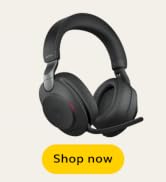 Jabra EVOLVE2 85, LINK380A UC Stereo Stand Black