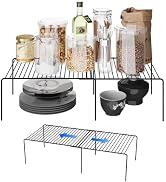 DPZM Expandable Storage Shelf, Pantry Organizers and Storage, Adjustable Rustproof Metal Wire Spi...