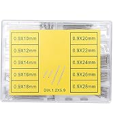 100Pcs Watch Tube Bar Alloy Watchband Strap Clasp Link Pin Connecting Shaft 0.9mm 10-28mm Watch B...