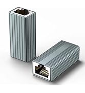 Ethernet Extender 10Gbps, 2 Pack Ethernet Coupler for Cat8 Cat7 Cat6 Cat5 Cable, 328ft Long Dista...