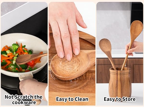 large bowl wooden spoon