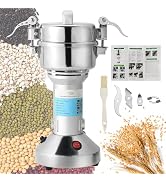 FLKQC High Speed 150g Electric Grain Mill Machine Spice Herb Grinder 750W 70-300 Mesh 28000RPM St...
