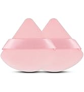 2 Pcs EVAOUXIU Triangle Powder Puff for Face Powder, Soft Plush Setting Powder Puff, Velour Cosme...