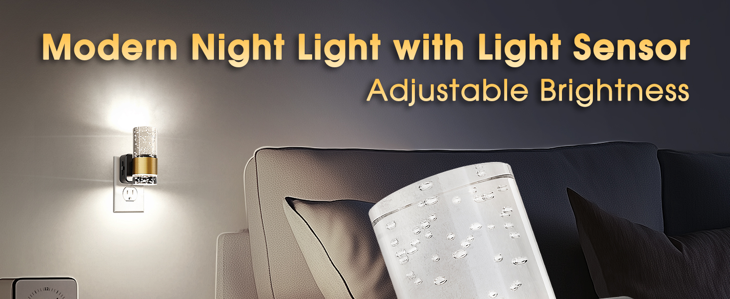 modern night light with light sensor