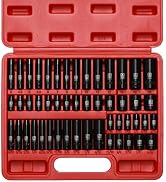 Mayouko 50PCS 1/4 Inch Drive Master Impact Socket Set,Metric/SAE,Deep/Shallow,6 Point,CR-V, 5/32 ...