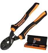 KSEIBI 141615 High Leverage Bolt Cutter 8 Inch with Soft Grip Handle Chrome Vanadium Steel for Cu...