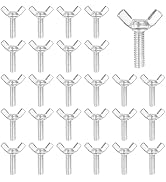 MECCANIXITY Wing Butterfly Screw Bolts, Carbon Steel Zinc Plated Wing Bolt Thumb Hand Screws Fast...