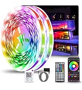 NBBUFF Led Lights for Bedroom 300FT (2 Rolls of 150FT), RGB Led Strip Lights with Music Sync Colo...