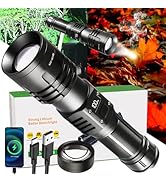 GZGLUZ Rechargeable LED Flashlights 10000.00 High Lumens with Ignition Lens,???????? ?????? High ...