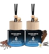 Car Air Freshener Hanging 2 Pack Car Air Fresheners Diffuser - Amber Vanilla Fragrance Oil Air Di...