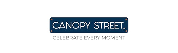 canopy street card and gift storefront logo along with celebrate life moments beneath it