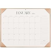 Simplified Desk Calendar 2026-2027 with Desktop Mat, Large Desk Pad Calendar from January 2026 to...