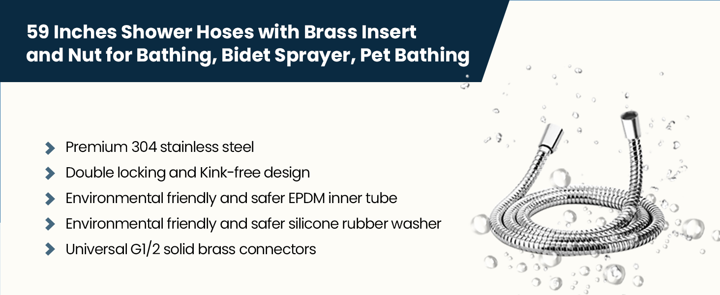 59 inches shower hose