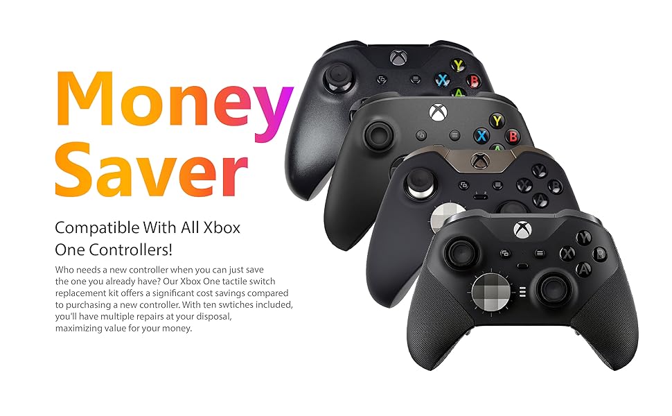 Money Saver for Xbox One Elite Series 2 Controller Tactile Switch Kit