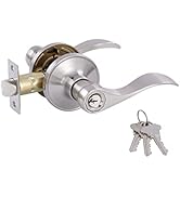 GITRANG Door Levers Interior Keyed Difference Entry Front/Bedroom Door Handles for Left and Right