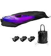 Pastlla 420D 10 ft Kayak Cover Canoe Paddle Board Waterproof Boat Storage Cover Outdoor for Fishi...