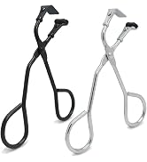 2 Pcs Eyelash Curler with Refill Pads - Mini Lash Curler for All Eyelash Shapes - Professional 2-...