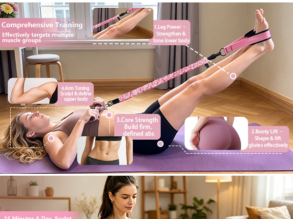 Adjustable Pedal Resistance Band for Full-Body Workout