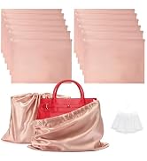 GDBEH 12 Pack Dust Bags for Handbags Travel Storage Pouch, Silk Cloth Bag With Drawstring Large S...
