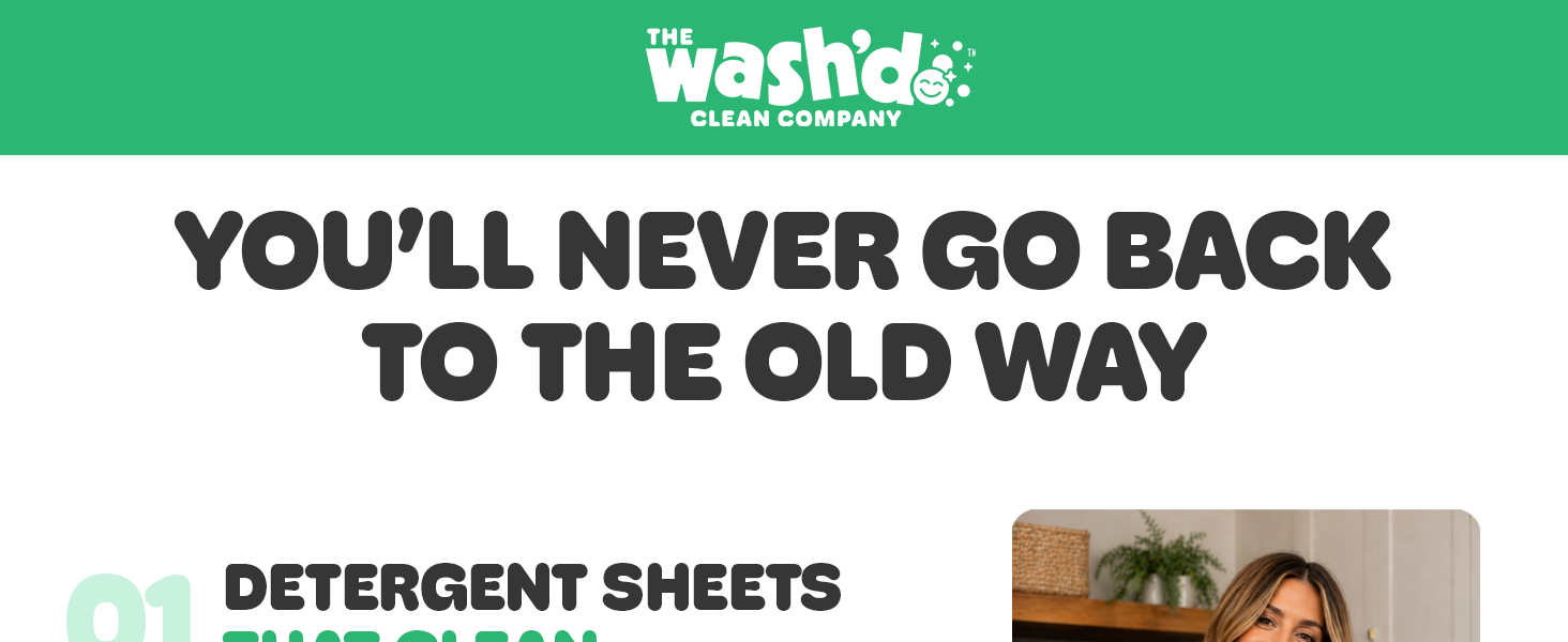 Wash'd Laundry Detergent Sheets 1