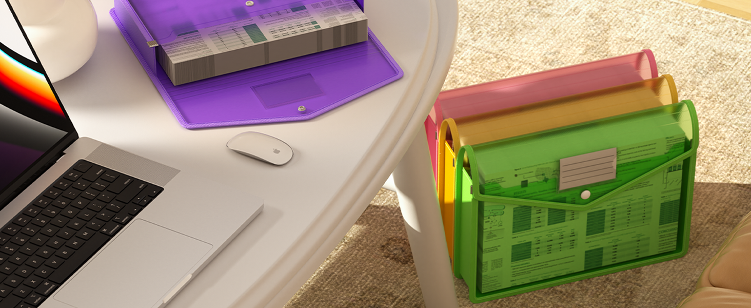 Transparent envelopes with Snap Closure