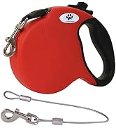 CROWN PAWS 16ft Retractable Dog Leash for Large Breed Dogs up to 110 lbs with a Detachable Chew P...