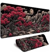 Desk Pad Mouse Pad Gaming Moon Large Mat for Computer Pc Laptop Office Decor for Men, Cute Mouse ...
