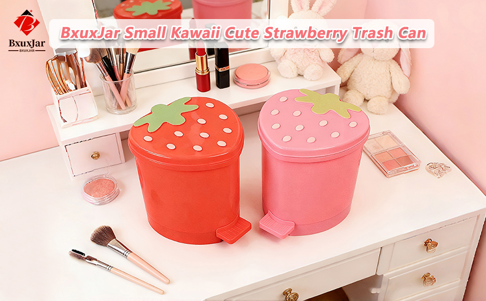 Strawberry Trash Can