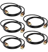 RyzzRooa 4K HDMI 2.0 Cable 6 FT, 5-Pack, High Speed HDMI TV Cable, Support 4K@60Hz, 18Gbps, Dolby...