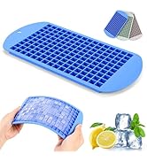 Home Breeze Silicone Mini Ice Cube Tray, 160 Nugget Ice Cube Molds Easy Release Small Ice Cube fo...