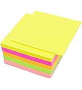 XiowDow Non Sticky Notes 500 Sheet Cube Memo Cube 3.35x3.35in Loose Paper Note Cubes Bright Color...