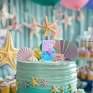 mermaid cake topper