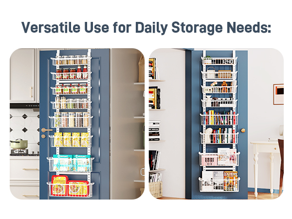 over the door pantry organizer rack