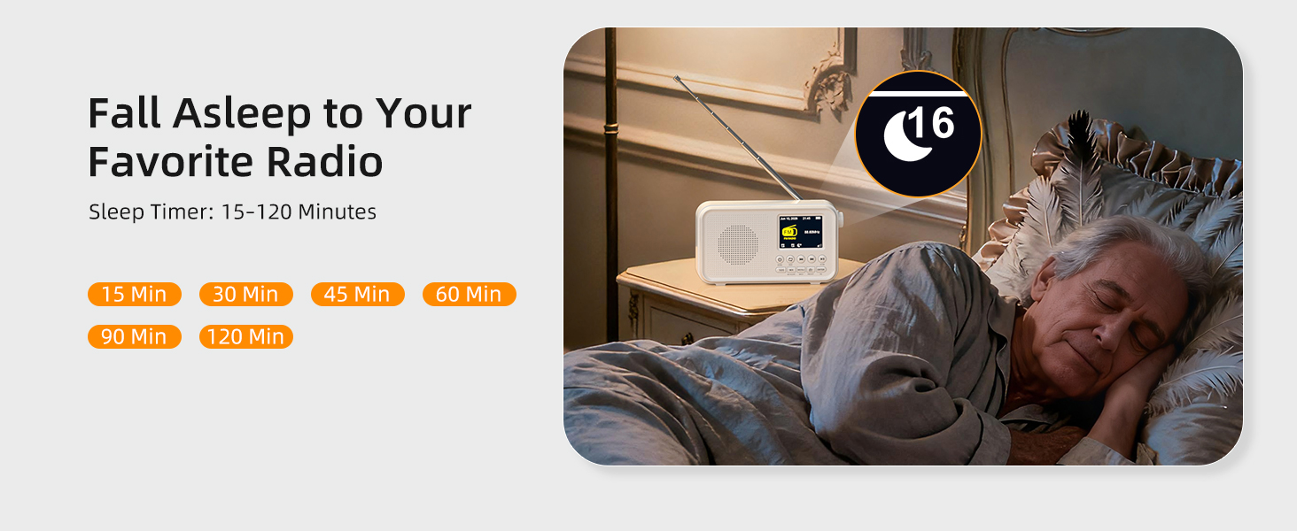 Radio with sleep timer