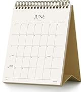 Jotsome Desk Calendar 2026-2027, Small Standing Flip Desktop Calendar From Now to June 2027 for H...