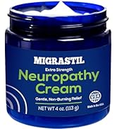 Basic Vigor Migrastil Neuropathy Cream for Feet, Legs, Hands, Etc. Made in The USA. Non-Greasy, N...